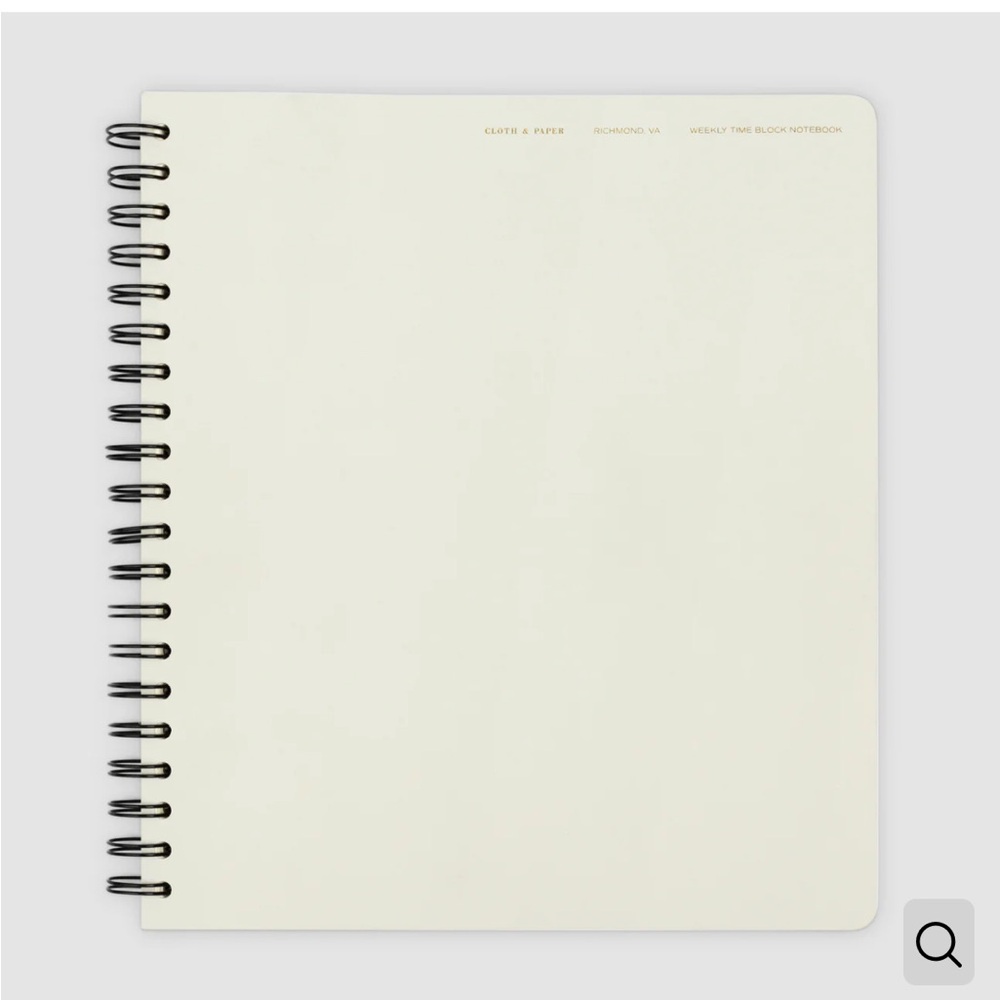 Cloth & Paper Time Block Notebook
